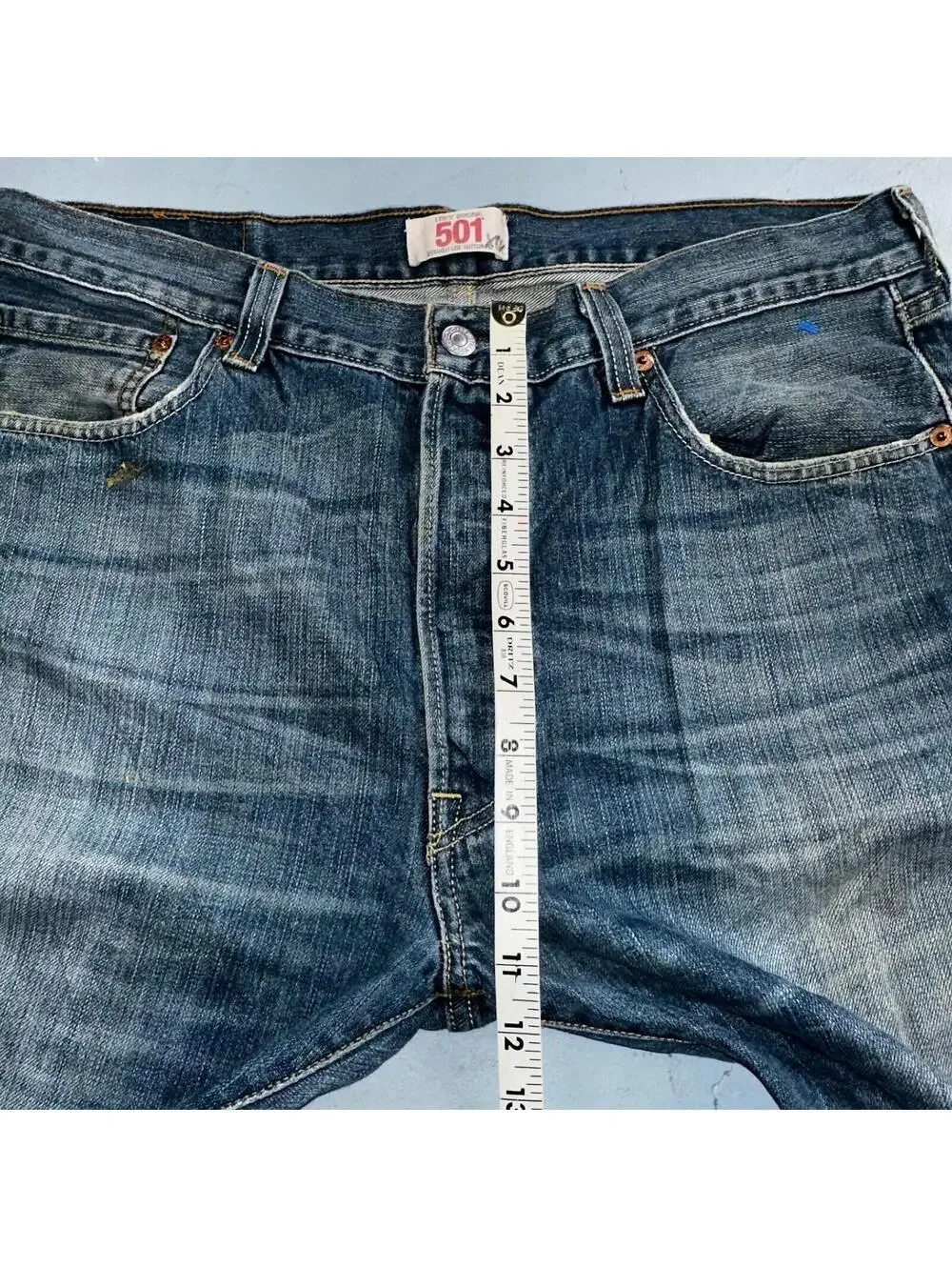 Levis 501 Vintage Y2K XX Straight Leg Jeans Blue Med Wash 36x30 Act 35x29